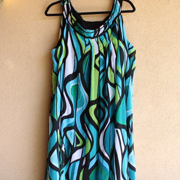 Studio 1940 Dresses & Skirts - Studio 1940 Cocktail Dress Asymmetrical Print